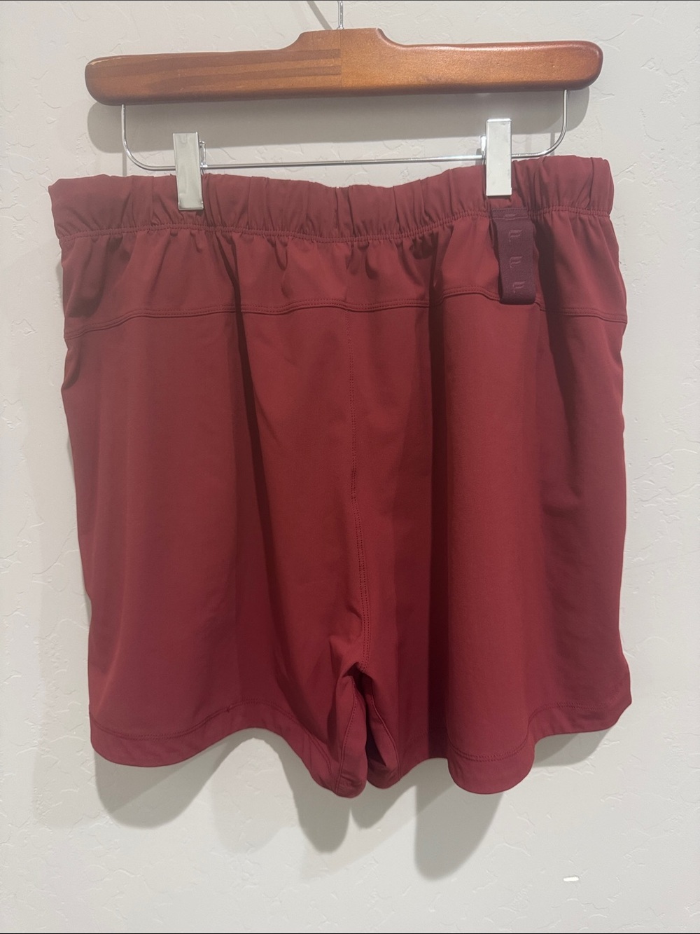 Fabletics Drawstring Shorts - Burgundy - Picture 2 of 4
